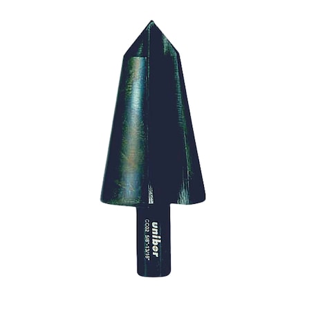 UNIBOR 1.1/2in-2.1/16in  Cone Drill, 3-Flat Shank, Bluemax Coated 02X4HTI